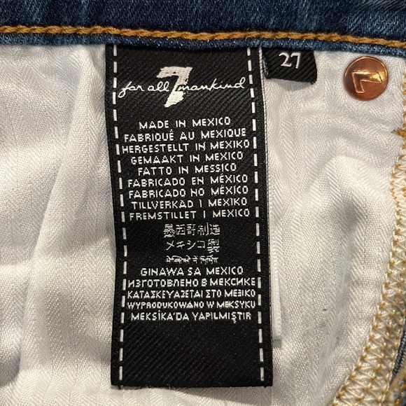 7 For All Mankind Gwenevere Skinny Ankle Size 27 - Picture 12 of 16